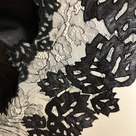 Jason Wu lambskin and lace skirt size 6 - Picture 9 of 10